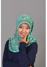 Persegi Paris Motif Green