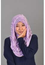Instant Hanna Rayon Salur Purple